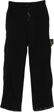 Undercover glitter-embellished trousers - Black