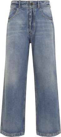Maison Margiela Blue Cotton Straight-Leg Jeans