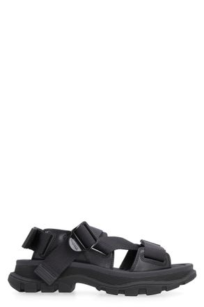 Alexander McQueen Black Solid Tread Sandals
