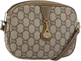 Gucci Pre-owned Cross Body Bags, female, Beige, Size: ONE SIZE Pre-owned Plastic Cross Body Bag