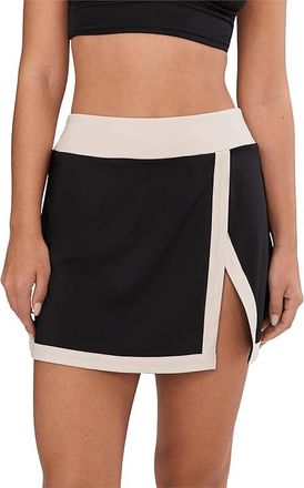 Nike Bold Color Block Skirt Womens Swimwear Black : LG, Polyester/Spandex