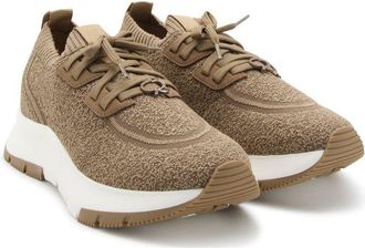 Gianvito Rossi Womens Brown Fabric Athletic Sneakers