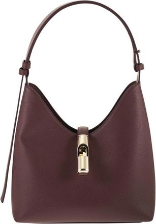 Furla Tassen, Dames, Bruin, ONE Size, Leer, Goccia Hobo Bag