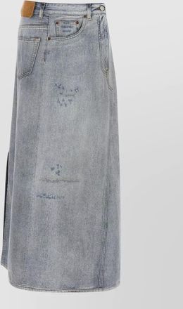 Maison Margiela asymmetrical skirt side slit belt loops