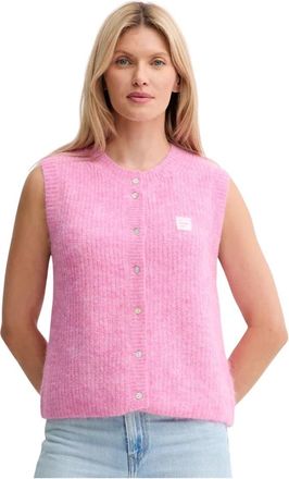 American Vintage Cardigans - Dames - Vesten - Roze - M - Truien & Vesten