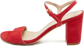 Stuart Weitzman Sandali Nudist con cinturino alla caviglia - Rosso