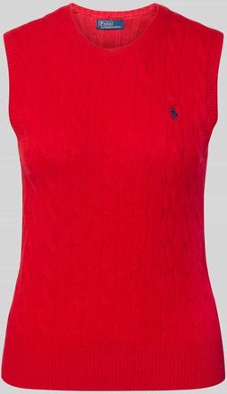 Polo Ralph Lauren Stricktop aus Baumwoll-Kaschmir-Mix in Rot, Größe XXL