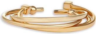 Soko Set of 4 Mixed Shapes Stacking Cuffs in Gold at Nordstrom