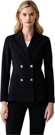 Liu Jo Double-breasted blazer - Dames - Jassen - Blauw - Maat: XS Leer