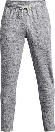 Under Armour Mens Rival Terry Pants, Mod Gray Light Heather / Onyx White, Medium