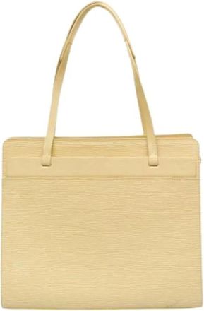 Louis Vuitton Pre-owned Croisette PM Handtas - Dames - Vintage Handtas - Beige - ONE Size - Leer - Vintage
