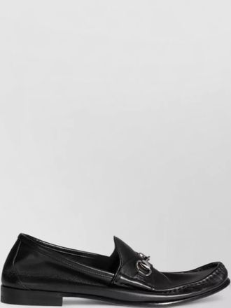 Gucci calfskin leather loafers