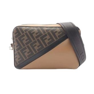 Fendi Pre-owned Cross Body Bags, unisex, Brown, Size: ONE SIZE Pre-owned Canvas Crossbody Bag