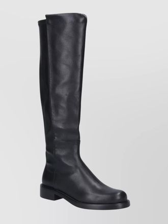 Stuart Weitzman leather knee-high block-heel boots