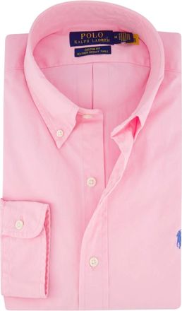Polo Ralph Lauren Overhemden, Heren, Roze, XL, Casual Roze Overhemd