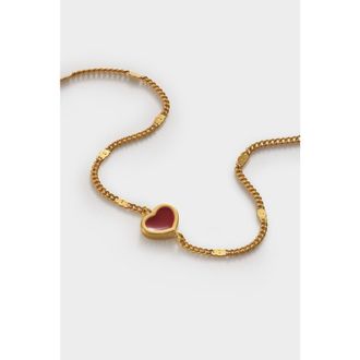 Katie Loxton Rouge Waterproof Gold Heart Bracelet at Nordstrom