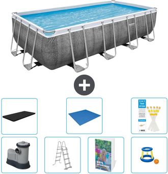 Bestway Piscina Bestway Power Steel Rectangular - 549x274x122 Cm - 8-piezas S568
