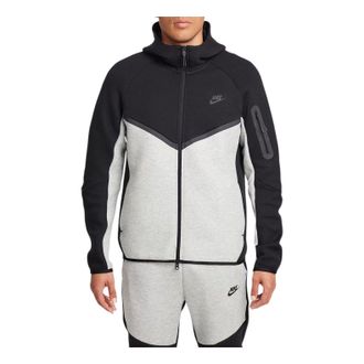 Nike Tech Fleece Windrunner Full-Zip Jacket Black Dark Grey Heather HV0949-011