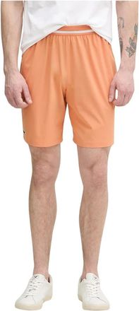 Lacoste Novak Djokovic Tennisbroekjes - Heren - Korte Broeken - Oranje - 2XL - Polyester - Korte Broeken