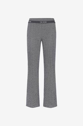 Cambio Ausgestellte Hose aus Fischgr&auml;t-Tweed Faith