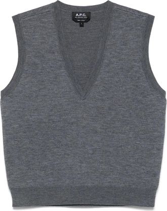 A.P.C. Gilet in lana vergine - Grigio