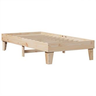 vidaXL Estructura de cama sin colchón madera maciza de pino 90x190 cm Vidaxl