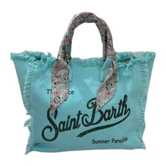 Saint Barth Tote Bags, female, Blue, Size: ONE SIZE Vanity Grande Tiffany