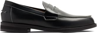 Duke and Dexter contrast-stitching leather loafers - men - Leather/Leather/Rubber - 41 - Black
