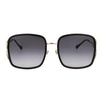 Gucci Sunglasses, female, Yellow, Size: 58 MM Stylish Sunglasses Gg1016Sk