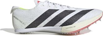 adidas Mens Adizero PRM Low Top Sneakers with Three Stripes in White/Core Blck - Size UK 12.5