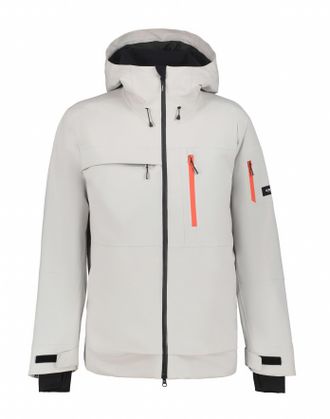 Icepeak Skijacke ICEPEAK H SKIJACKE CALE, Herren, Gr. 54, grau (hellgrau), Web, Obermaterial: 100% Polyester, regular fit h&uuml;ftlang, Jacken Skijacke, wind- und