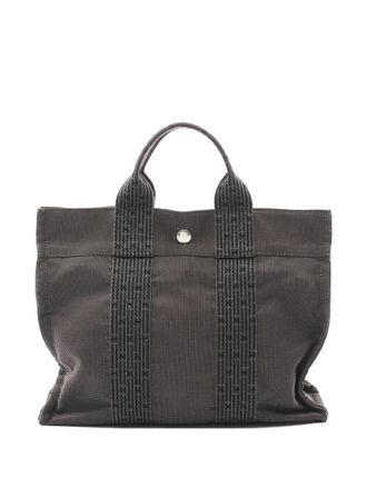 Herm&egrave;s 2000s PM Yale Line canvas tote bag - women - Nylon/Canvas - One Size - Grey