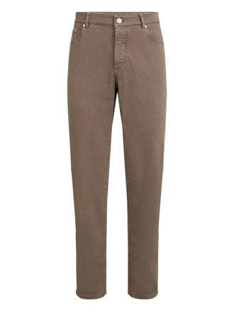 Brunello Cucinelli Pantaloni con cinque tasche - Marrone
