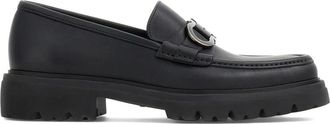 Ferragamo Gancini-buckle Leather Loafers