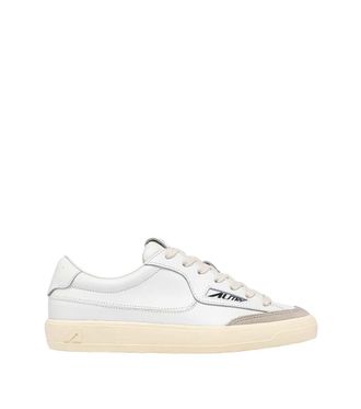 Autry White Solid Leather Sneaker
