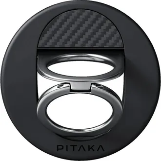 OEM Soporte Magn&eacute;tico Para Tel&eacute;fono Pitaka Magez Grip 3 Magsafe, Color Negro Y Gris