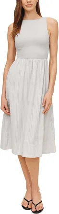 Bella Dahl Mixed Crewneck Midi Dress