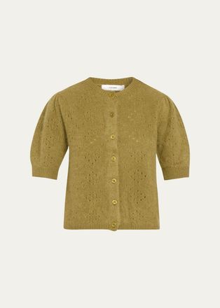 Frame Denim The Cashmere Pointelle Cardigan