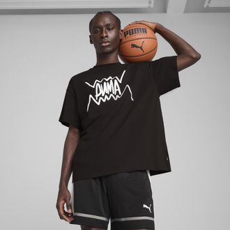 Puma Maglietta da basket Jaws Core da uomo, Abbigliamento, Nero, XL