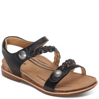 Aetrex Womens Jenn Casual Sandals In Black