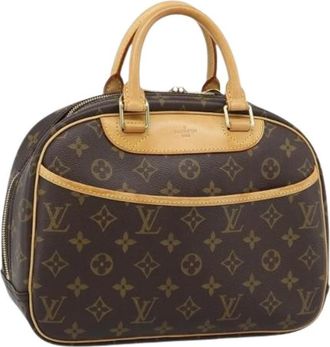 Louis Vuitton Pre-owned Trouville Hand Bag - Dames - Vintage Handtas - Bruin - ONE Size - Leer - Vintage