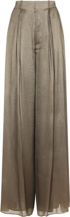 Ralph Lauren Collection Taupe Relaxed Pleated Pant