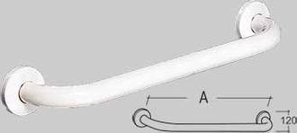 Made in Italy Corrimano Lineare Preverniciato Bianco A 90 Cm 2 Fissaggi Made In Italy