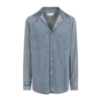 Maison Margiela Denim Shirts, male, Blue, Size: XL Denim Shirt