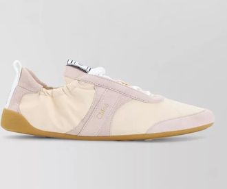 Chlo&eacute; stylish kick sneakers featuring contrast sole