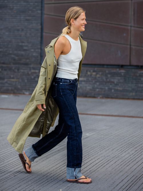 jeans con risvolto alto outfit