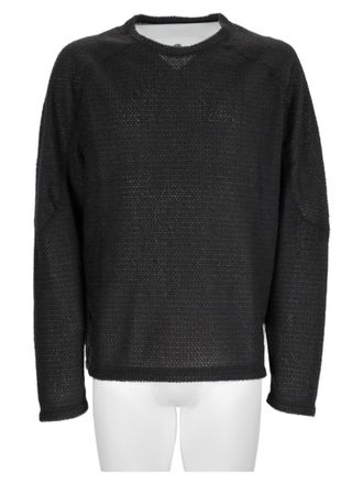 SATISFY Black Boxy Raw Edge Sweatshirt