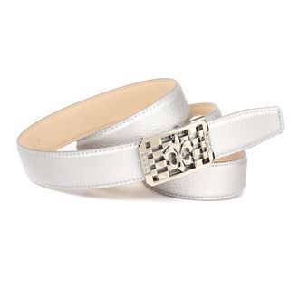 Anthoni Crown Lederg&uuml;rtel ANTHONI CROWN, Damen, Gr. 100, silber, Rindsleder, G&uuml;rtel Lederg&uuml;rtel