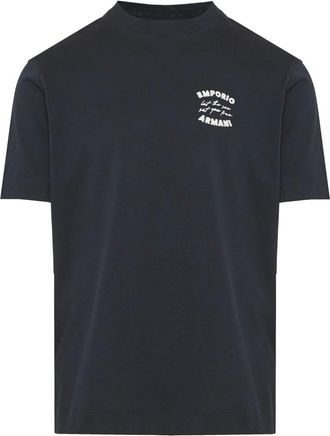 Emporio Armani Heren, Tops, Blauw, Maat: XL Katoen