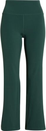 Zella Studio Luxe High Waist Flare Ankle Pants in Green Timber at Nordstrom, Size X-Small